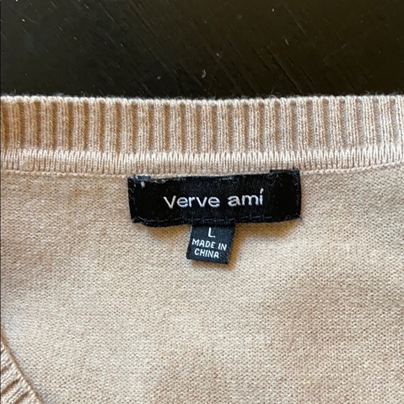 Soft, Heathered Oatmeal, Asymmetrical Hem Sweater - Picture 4 of 5